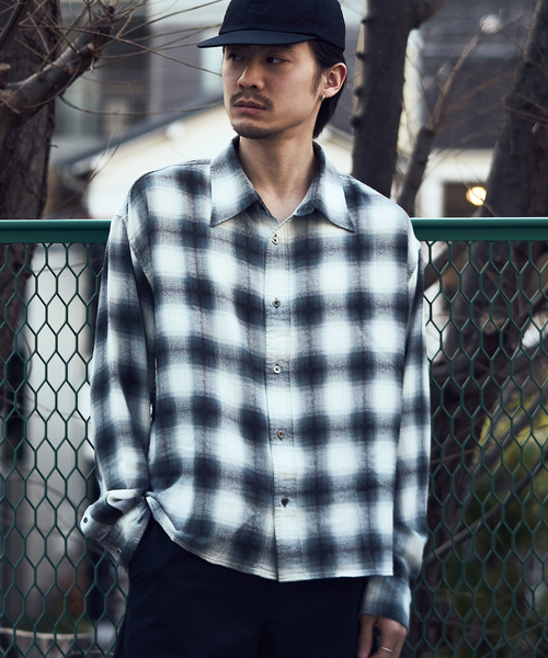 NAMELESSNESS / ネームレスネス RAYON LONG SLEEVE SHIRT