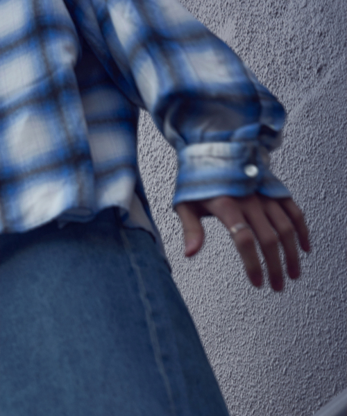 WISM（ウィズム）の「NAMELESSNESS / ネームレスネス RAYON LONG SLEEVE SHIRT（シャツ/ブラウス・メンズ・ブラック/ブルー系その他・3/2）」の8枚目の写真