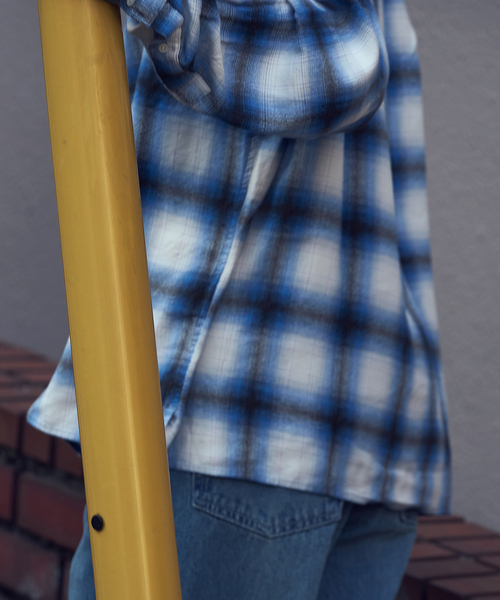 WISM（ウィズム）の「NAMELESSNESS / ネームレスネス RAYON LONG SLEEVE SHIRT（シャツ/ブラウス・メンズ・ブラック/ブルー系その他・3/2）」の22枚目の写真