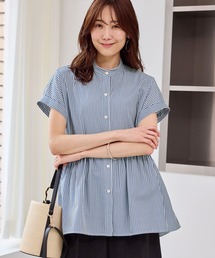 ROUND PARTS SHEER SHORT SH / ラウンドパーツシアーショートシャツ