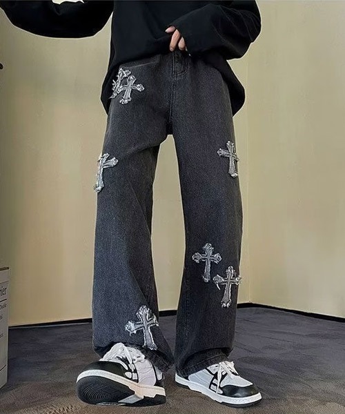 Ressaca(レサーカ)の「クロスパッチデニムパンツ(デニムパンツ・メンズ・ブラック/ブルー・XL/L/M)」の19枚目の写真