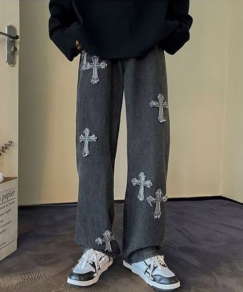 Ressaca(レサーカ)の「クロスパッチデニムパンツ(デニムパンツ・メンズ・ブラック/ブルー・XL/L/M)」の18枚目の写真