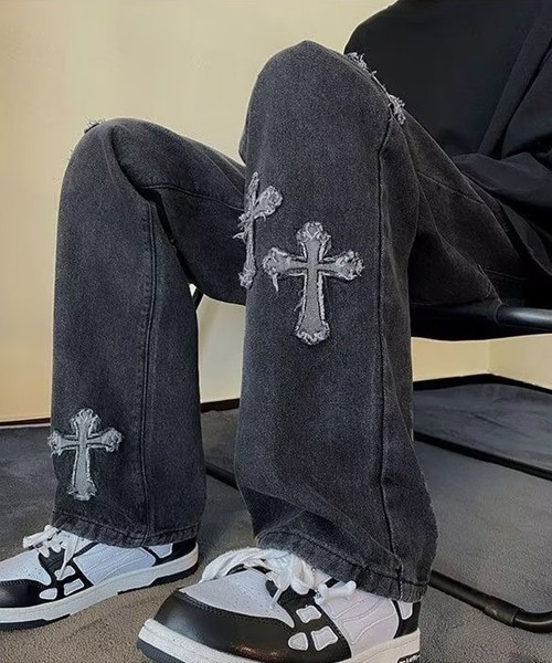 Ressaca(レサーカ)の「クロスパッチデニムパンツ(デニムパンツ・メンズ・ブラック/ブルー・XL/L/M)」の16枚目の写真