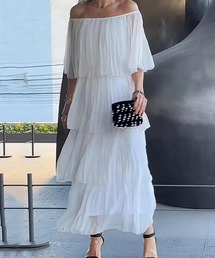 deux amour | ティアードロングワンピース(ワンピース)