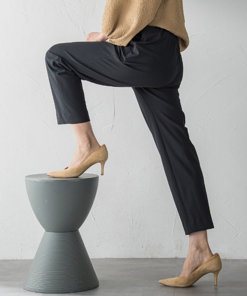 LAUTREAMONT(ロートレアモン)の「【WEB限定】【待望の再登場!】Active Beautyテーパードパンツ≪13号あり/洗濯機で洗える≫(その他パンツ・レディース・ブラック/カーキ・7号/9号/11号/13号)」の1枚目の写真