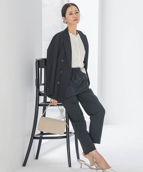 LAUTREAMONT(ロートレアモン)の「【WEB限定】【待望の再登場!】Active Beautyテーパードパンツ≪13号あり/洗濯機で洗える≫(その他パンツ・レディース・ブラック/カーキ・7号/9号/11号/13号)」の5枚目の写真