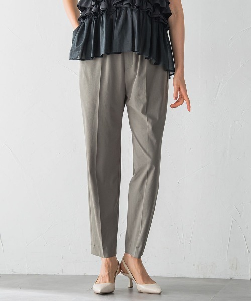 LAUTREAMONT(ロートレアモン)の「【WEB限定】【待望の再登場!】Active Beautyテーパードパンツ≪13号あり/洗濯機で洗える≫(その他パンツ・レディース・ブラック/カーキ・7号/9号/11号/13号)」の14枚目の写真