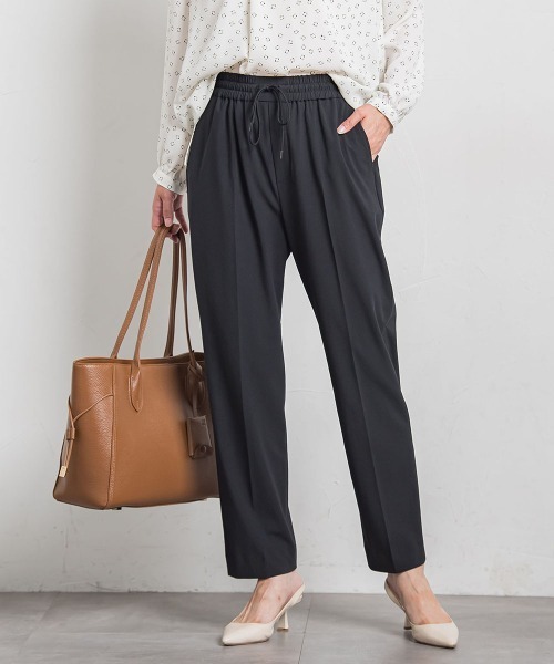 LAUTREAMONT(ロートレアモン)の「【WEB限定】【待望の再登場!】Active Beautyテーパードパンツ≪13号あり/洗濯機で洗える≫(その他パンツ・レディース・ブラック/カーキ・7号/9号/11号/13号)」の4枚目の写真