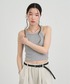 NUJOH（ヌゾ）の「Rib Knit Sleeveless Top / リブニットスリーブレストップスアクリル100（タンクトップ・FREE）」