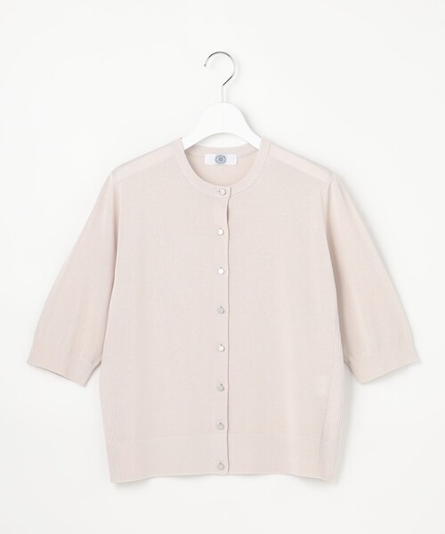 J.PRESS(ジェイプレス)の「COTTON ACETATE DRY クルーネック カーディガン(カーディガン/ボレロ・レディース・ベージュ系/ネイビー系/スカイブルー系/オレンジ系・T13)」の18枚目の写真