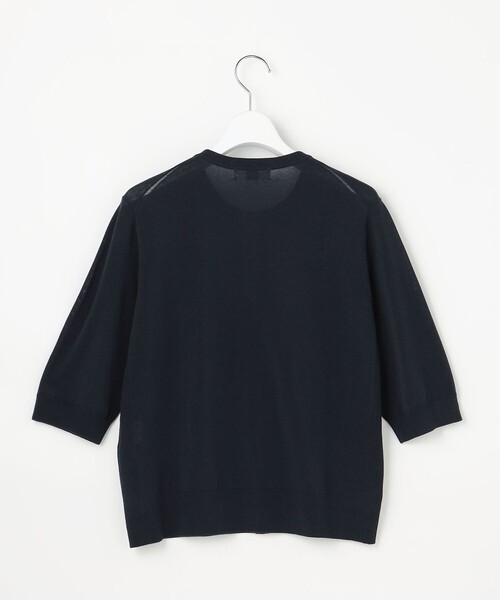 J.PRESS(ジェイプレス)の「COTTON ACETATE DRY クルーネック カーディガン(カーディガン/ボレロ・レディース・ベージュ系/ネイビー系/スカイブルー系/オレンジ系・T13)」の5枚目の写真