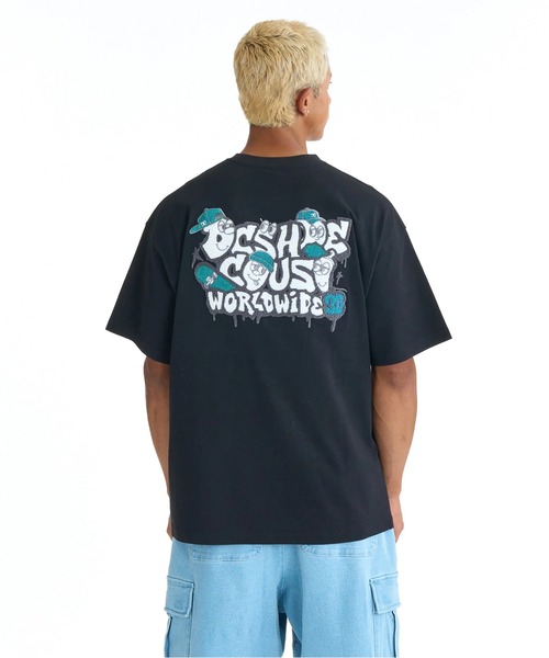 DC SHOES(ディーシーシューズ)の「DC SHOES メンズ 26 SK CREW SS Tシャツ 【2026年春夏モデル】/バックプリント半袖Tシャツ(Tシャツ/カットソー・メンズ・ホワイト/ブラック/ベージュ・MEDIUM/LARGE/X-LARGE)」の1枚目の写真