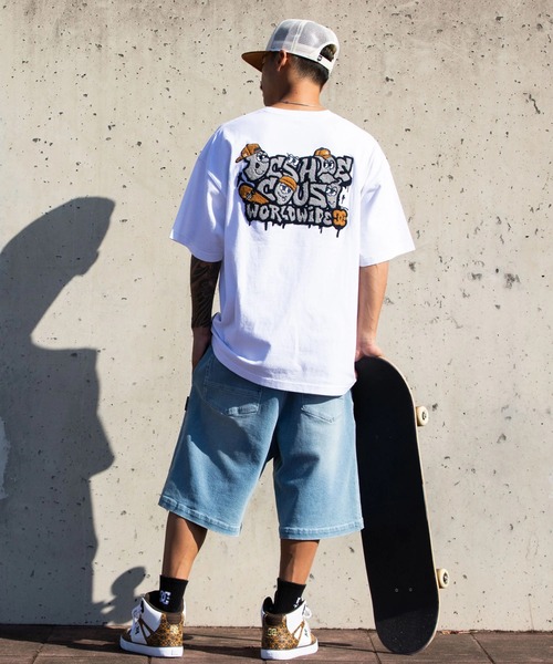 DC SHOES(ディーシーシューズ)の「DC SHOES メンズ 26 SK CREW SS Tシャツ 【2026年春夏モデル】/バックプリント半袖Tシャツ(Tシャツ/カットソー・メンズ・ホワイト/ブラック/ベージュ・MEDIUM/LARGE/X-LARGE)」の4枚目の写真