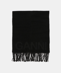 GANNI（ガニー）の「GANNI / ガニー Fringed Wool Scarf（バンダナ/スカーフ）」