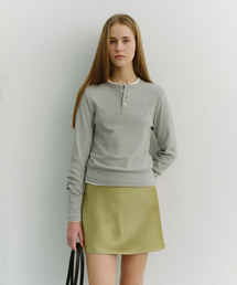 UNISEX HENLEY-NECK T-SHIRT_UDTS6A109_GREY STRIPE