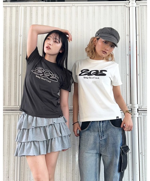 BGL(ビージーエル)の「DOT LOGO TEE / ドット / 水玉 / 韓国ストリート / ロゴ / アップリケ 半袖Tシャツ(Tシャツ/カットソー・レディース・ブラック系1/ブラック系2/ホワイト系1/ホワイト系2・XS/S/M)」の10枚目の写真