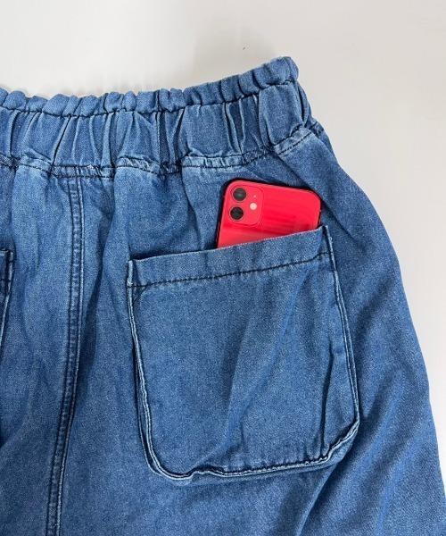 NANEA(ナネア)の「ドロストリボン デザインワイドデニムパンツ(デニムパンツ・レディース・ブルー/ブラック・X-LARGE/LARGE)」の21枚目の写真
