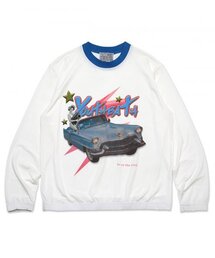 youthbath（ユースバース）の「SOFT TEXTURE CAR GRAPHIC LONG SLEEVE_WHITE（Tシャツ/カットソー）」