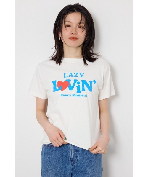 RODEO CROWNS WIDE BOWL(ロデオクラウンズワイドボウル)の「アソートMessage Tシャツ(Tシャツ/カットソー・レディース・レッド/オフホワイト/チャコールグレー・FREE)」の2枚目の写真