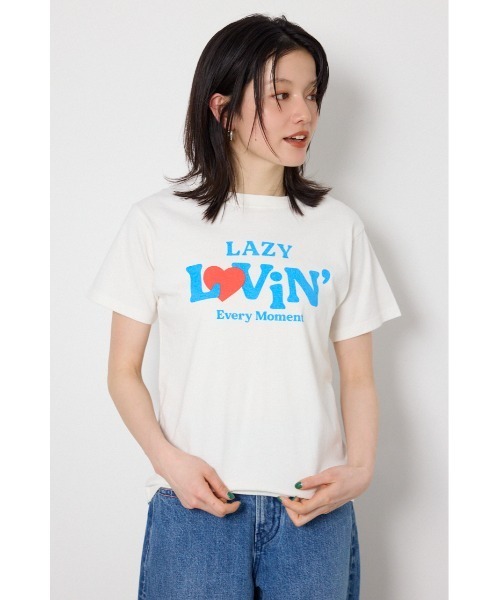 RODEO CROWNS WIDE BOWL(ロデオクラウンズワイドボウル)の「アソートMessage Tシャツ(Tシャツ/カットソー・レディース・レッド/オフホワイト/チャコールグレー・FREE)」の4枚目の写真