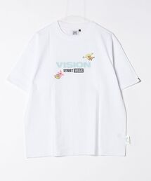 THE MARX RE CREATION（ザマルクスリクリエーション）の「【VISION STREET WEAR/ヴィジョンストリートウェア】×【SpongeBob/スポンジボブ】グラフィックプリント半袖アートワークTシャツ（Tシャツ/カットソー）」