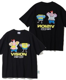 THE MARX RE CREATION（ザマルクスリクリエーション）の「【VISION STREET WEAR/ヴィジョンストリートウェア】×【SpongeBob/スポンジボブ】グラフィックプリント半袖アートワークTシャツ（Tシャツ/カットソー）」