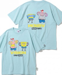 THE MARX RE CREATION（ザマルクスリクリエーション）の「【VISION STREET WEAR/ヴィジョンストリートウェア】×【SpongeBob/スポンジボブ】グラフィックプリント半袖アートワークTシャツ（Tシャツ/カットソー）」