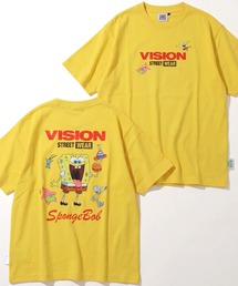 VISION STREET WEAR（ヴィジョンストリートウェア）の「【VISION STREET WEAR/ヴィジョンストリートウェア】×【SpongeBob/スポンジボブ】グラフィックプリント半袖アートワークTシャツ（Tシャツ/カットソー）」