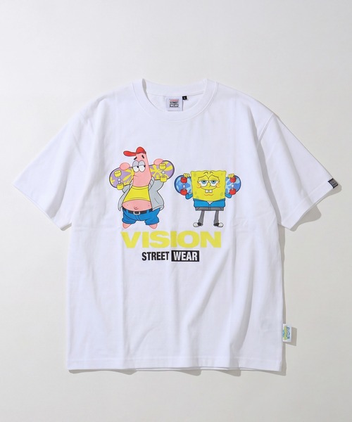 VISION STREET WEAR(ヴィジョンストリートウェア)の「【VISION STREET WEAR/ヴィジョンストリートウェア】×【SpongeBob/スポンジボブ】グラフィックプリント半袖アートワークTシャツ(Tシャツ/カットソー・メンズ・サックスブルー系1/イエロー系1/ピンク系1/ブラック系1/ホワイト系1/ホワイト系2/ブラック系2・S/M/L/LL)」の20枚目の写真