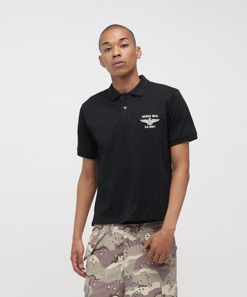 AVIREX(アヴィレックス)の「《WEB&DEPOT限定》BLUE ANGELS S/S POLO / ブルー エンジェルス ポロシャツ / AVIREX / アヴィレックス(ポロシャツ・メンズ・オリーブ系/ブラック/オレンジ/ホワイト・2XL/XL/M/L)」の13枚目の写真
