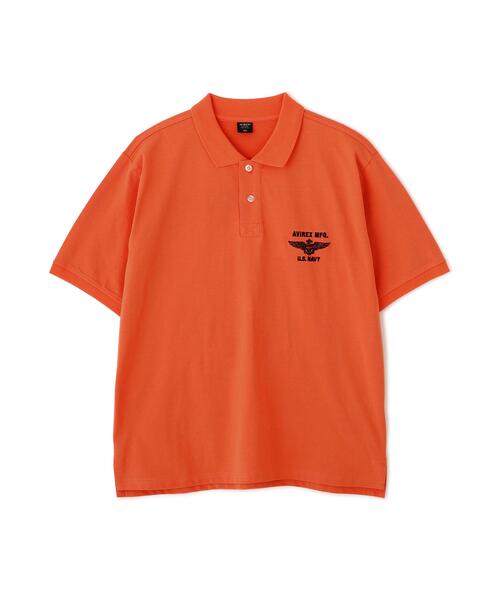 AVIREX(アヴィレックス)の「《WEB&DEPOT限定》BLUE ANGELS S/S POLO / ブルー エンジェルス ポロシャツ / AVIREX / アヴィレックス(ポロシャツ・メンズ・オリーブ系/ブラック/オレンジ/ホワイト・2XL/XL/M/L)」の6枚目の写真