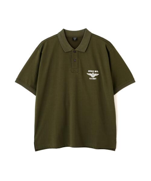 AVIREX(アヴィレックス)の「《WEB&DEPOT限定》BLUE ANGELS S/S POLO / ブルー エンジェルス ポロシャツ / AVIREX / アヴィレックス(ポロシャツ・メンズ・オリーブ系/ブラック/オレンジ/ホワイト・2XL/XL/M/L)」の12枚目の写真