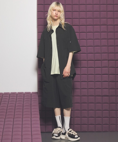 MAISON SPECIAL（メゾンスペシャル）の「《UNISEX》【PERTEX】Prime-Wide One-tuck Shorts/【パーテックス】プライムワイドワンタックショーツ【MAISON SPECIAL/メゾンスペシャル】■セットアップ対応■（その他パンツ・メンズ・ブラック/グレー/チャコールグレー・0/1/2）」の13枚目の写真