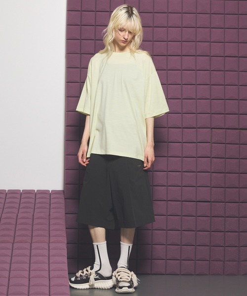 MAISON SPECIAL（メゾンスペシャル）の「《UNISEX》【PERTEX】Prime-Wide One-tuck Shorts/【パーテックス】プライムワイドワンタックショーツ【MAISON SPECIAL/メゾンスペシャル】■セットアップ対応■（その他パンツ・メンズ・ブラック/グレー/チャコールグレー・0/1/2）」の12枚目の写真