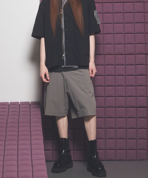 MAISON SPECIAL（メゾンスペシャル）の「《UNISEX》【PERTEX】Prime-Wide One-tuck Shorts/【パーテックス】プライムワイドワンタックショーツ【MAISON SPECIAL/メゾンスペシャル】■セットアップ対応■（その他パンツ・メンズ・ブラック/グレー/チャコールグレー・0/1/2）」の17枚目の写真