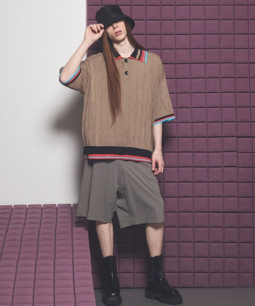 MAISON SPECIAL（メゾンスペシャル）の「《UNISEX》【PERTEX】Prime-Wide One-tuck Shorts/【パーテックス】プライムワイドワンタックショーツ【MAISON SPECIAL/メゾンスペシャル】■セットアップ対応■（その他パンツ・メンズ・ブラック/グレー/チャコールグレー・0/1/2）」の7枚目の写真