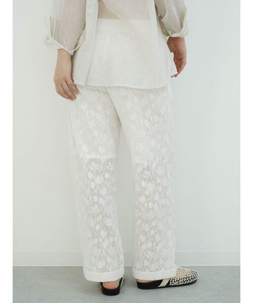 FIKA.（フィーカ）の「Lace easy pants（その他パンツ・レディース・ブラック/ホワイト・MEDIUM）」の5枚目の写真