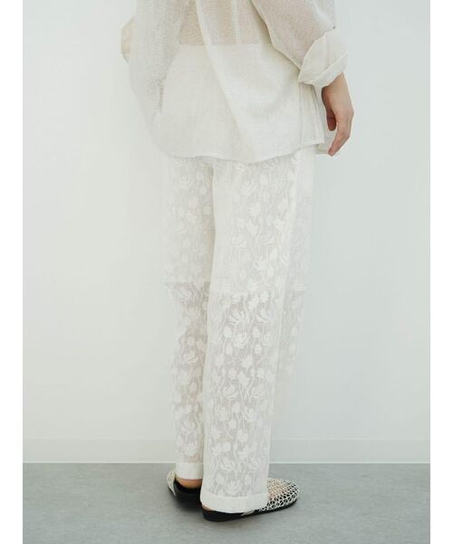 FIKA.（フィーカ）の「Lace easy pants（その他パンツ・レディース・ブラック/ホワイト・MEDIUM）」の6枚目の写真
