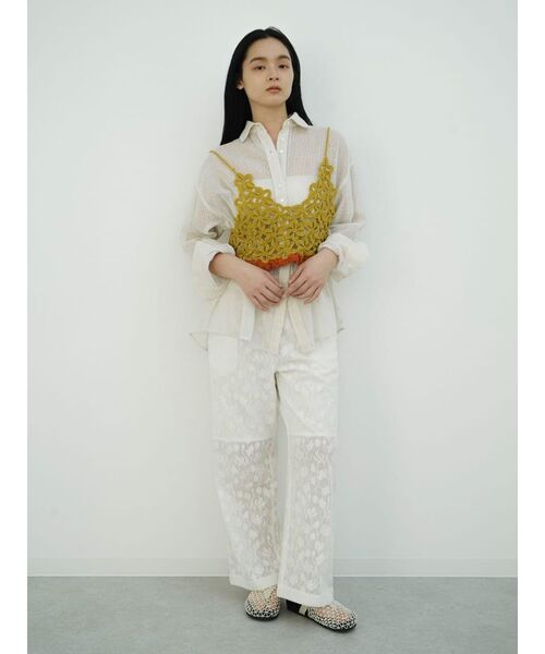 FIKA.（フィーカ）の「Lace easy pants（その他パンツ・レディース・ブラック/ホワイト・MEDIUM）」の10枚目の写真