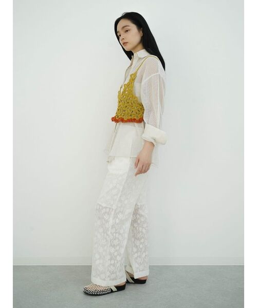 FIKA.（フィーカ）の「Lace easy pants（その他パンツ・レディース・ブラック/ホワイト・MEDIUM）」の11枚目の写真