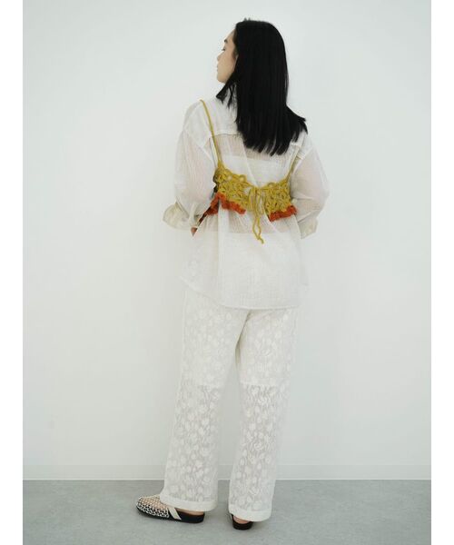 FIKA.（フィーカ）の「Lace easy pants（その他パンツ・レディース・ブラック/ホワイト・MEDIUM）」の12枚目の写真