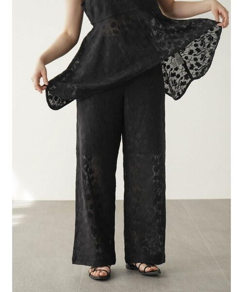 FIKA.（フィーカ）の「Lace easy pants（その他パンツ・レディース・ブラック/ホワイト・MEDIUM）」の13枚目の写真