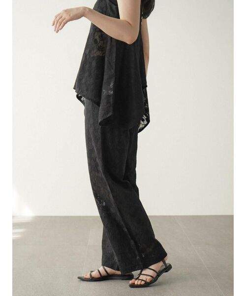 FIKA.（フィーカ）の「Lace easy pants（その他パンツ・レディース・ブラック/ホワイト・MEDIUM）」の14枚目の写真