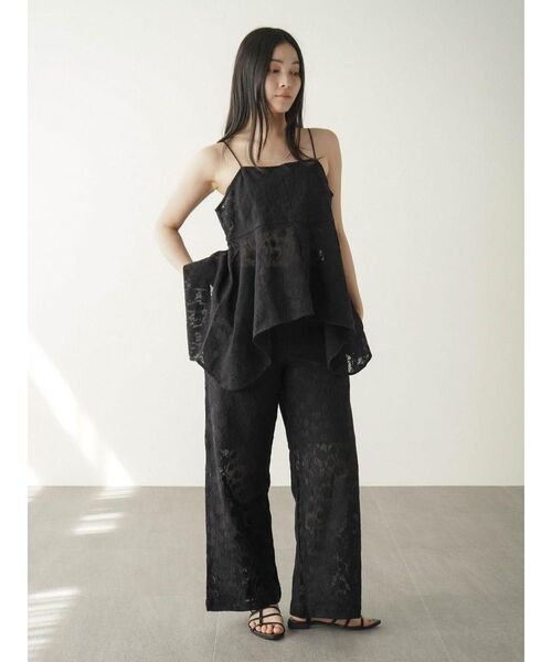 FIKA.（フィーカ）の「Lace easy pants（その他パンツ・レディース・ブラック/ホワイト・MEDIUM）」の17枚目の写真