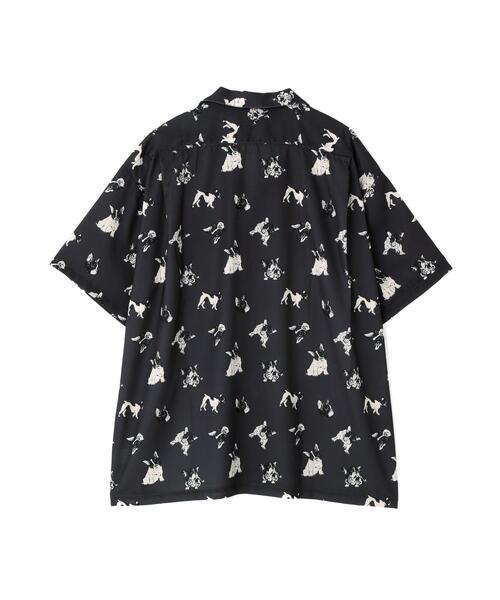 DANKE SCHON（ダンケシェーン）の「【WEB&DEPOT限定】DankeSchon/ダンケシェーン/DOG S/S SHIRTS（シャツ/ブラウス・レディース・チャコールグレー・M/L/XL）」の2枚目の写真