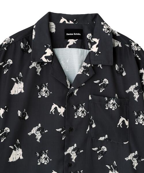 DANKE SCHON（ダンケシェーン）の「【WEB&DEPOT限定】DankeSchon/ダンケシェーン/DOG S/S SHIRTS（シャツ/ブラウス・レディース・チャコールグレー・M/L/XL）」の3枚目の写真