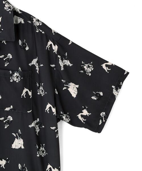 DANKE SCHON（ダンケシェーン）の「【WEB&DEPOT限定】DankeSchon/ダンケシェーン/DOG S/S SHIRTS（シャツ/ブラウス・レディース・チャコールグレー・M/L/XL）」の4枚目の写真