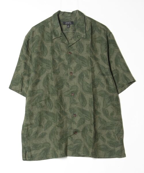BANANA REPUBLIC FACTORY STORE(バナナリパブリック ファクトリーストア)の「BANANA REPUBLIC FACTORY STORE リネンブレンドプリントリゾートシャツ(シャツ/ブラウス・メンズ・グリーン/マルチ・L/XL/S/M)」の4枚目の写真