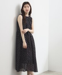 大人のシアードットワンピース