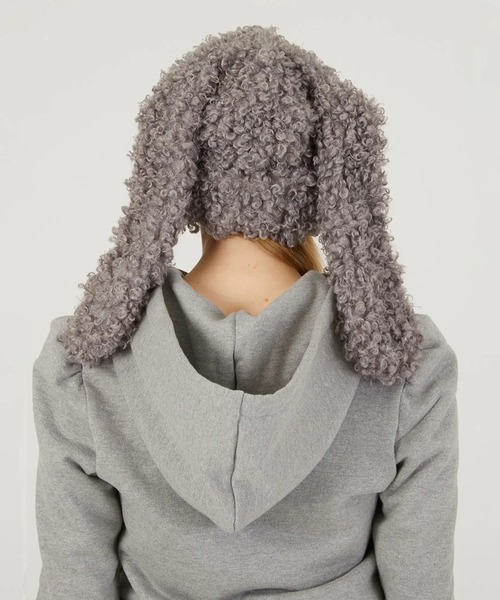 STUDIOUS（ステュディオス）の「【BASICKS/ベーシックス】Rabbit Headwear/ラビットヘッドウェアー（ニットキャップ/ビーニー・レディース・ブラック/ブラウン/グレー・S/M）」の10枚目の写真